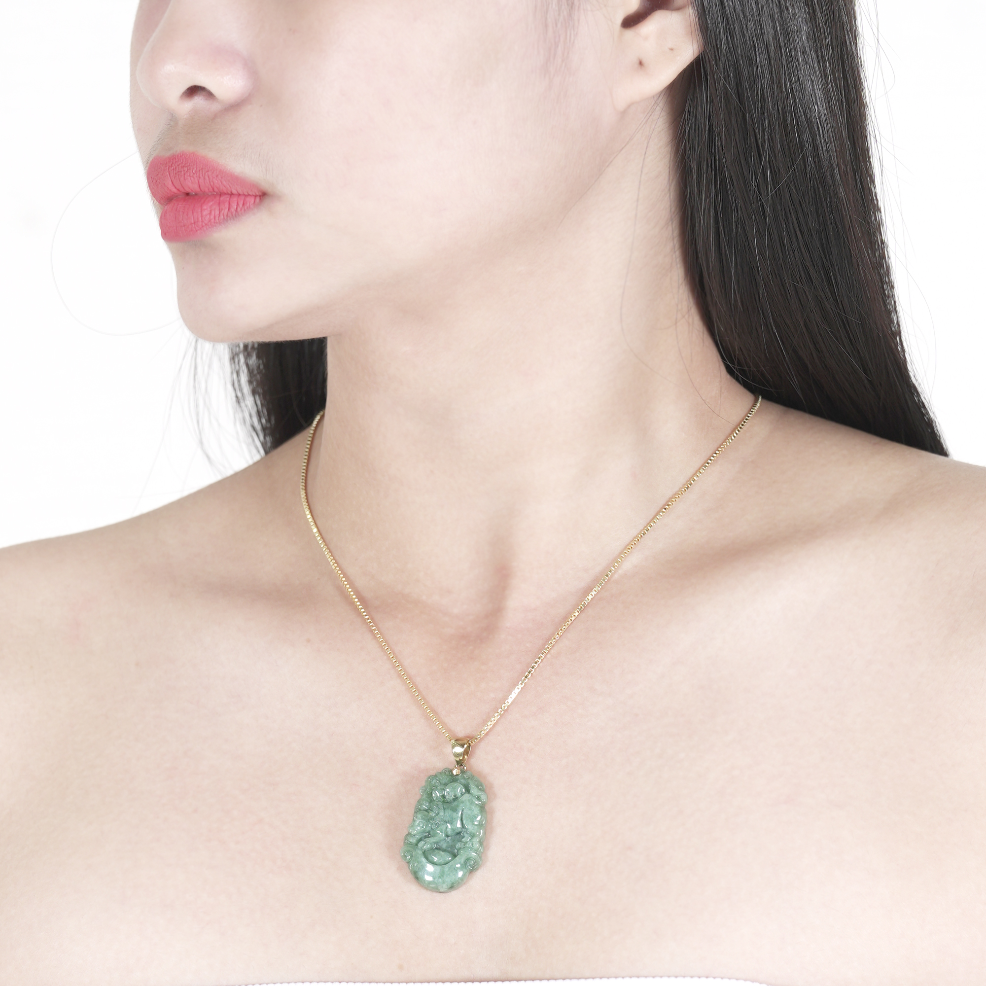 Chinese Zodiac Jade Pendant: Ox